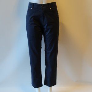 PETER MILLAR COLLECTION NAVY POPLIN PANTS 33 *